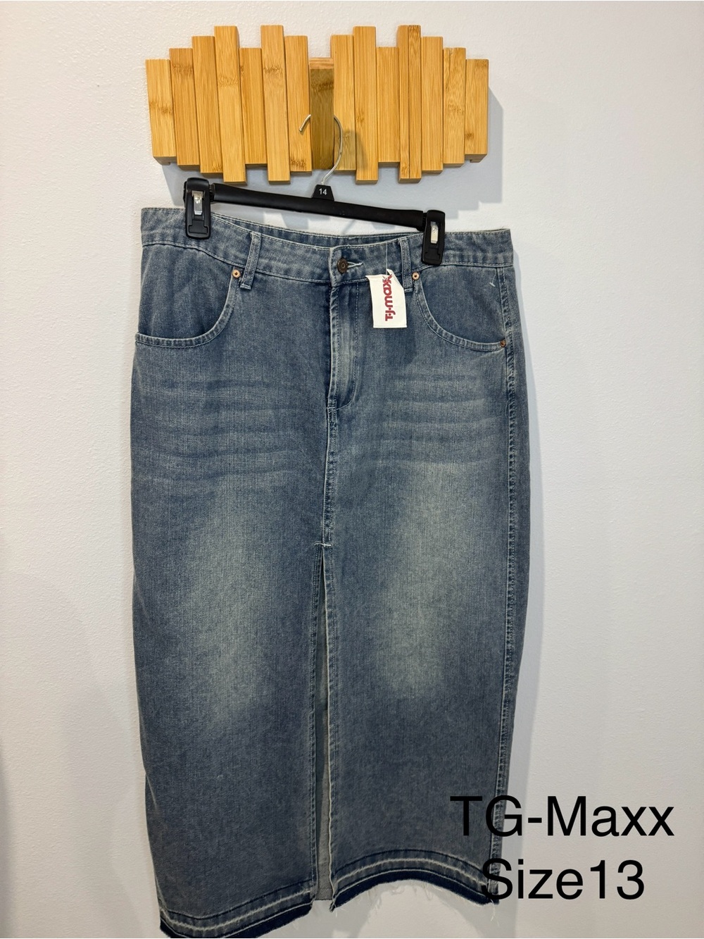 Maxi Jeans Skirts Denim Jeans — Blue